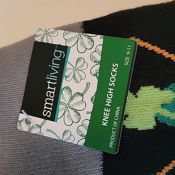 ST. PATRICK'S DAY SOCKS, Knee high, Sz 9-11, NWT - Picture 3 of 4